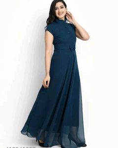 Elegant Teal Maxi Dress
