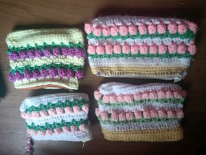 Handmade Crochet Pouch Bag