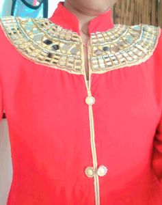 Embellished Red Tunic
