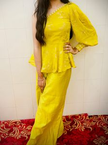 One Shoulder Ethnic Co Ord Set