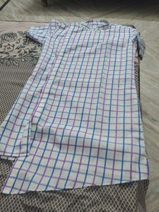 Men's Checked Kurta
