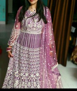 Beautiful gown with dupatta