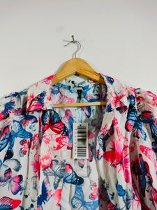 Multicolour Printed Overcoat (Women's)