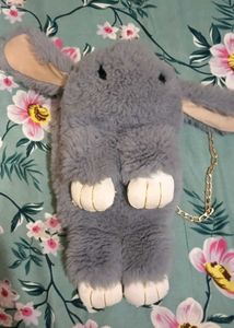 Cute Bunny Faux Fur Crossbody Bag