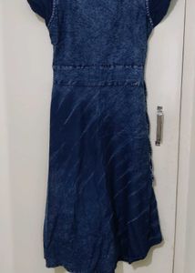 Blue Denim Effect Kurti