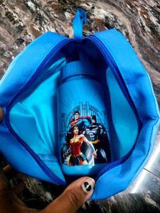 Pouch with water bottle