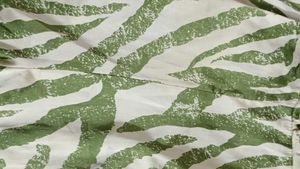 Stylish Green Zebra Print Wrap Dress