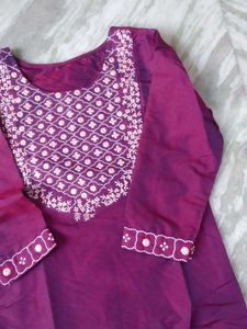 Elegant Embroidered Kurta Set