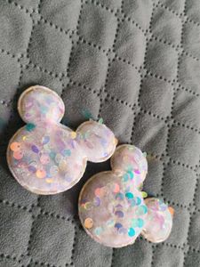 Mickey Mouse Sequin Hair Clips