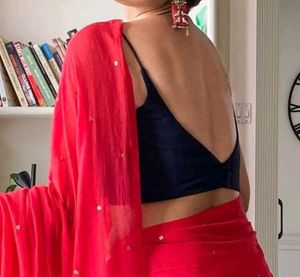Padded Cotton Back Hook Spaghetti Strap Blouse