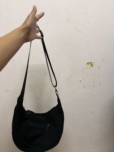 Classic Black Hobo Shoulder Bag