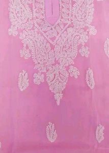 Pink Chikankari Kurta