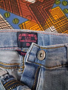 Girls' Embroidered Denim Jeans