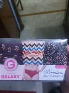 Pack of 3 Galaxy Premium Printed Panty