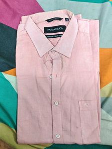 Pan America Pink Cotton Shirt