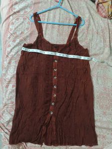 Elegant Casual Brown Dress
