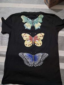 Black Gucci Dragonfly T-Shirt