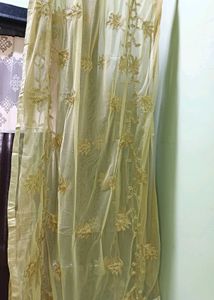 Embroidered Net Dupatta