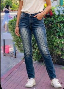 combo Stylish Blue Jeans with Star Print