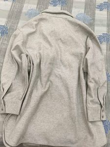 Beige Oversized Utility Jacket