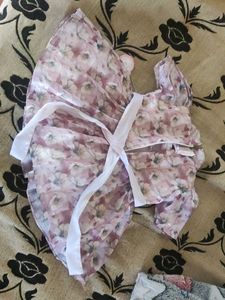 Organzacherry Blossom Party Wear Frock