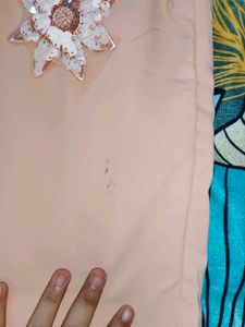 Elegant Peach Embroidered Kurta