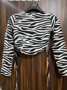 Zebra Crop Top