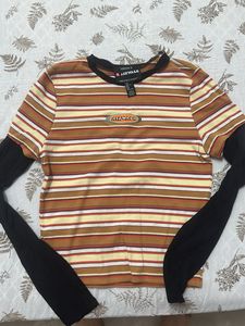 Forever 21 Airwalk Striped Long Sleeve T