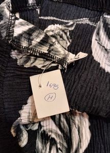 Black Floral Midi Dress | Excellent Condition