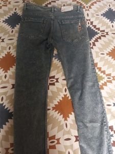 Men's Washed Denim Jeans