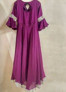 Elegant Purple Ethnic Gown