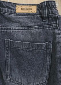 Stylish Dark Wash Wide Leg Jeans