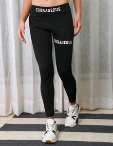 Shein Ankle Length Typographic Print Sports Leggin