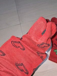 Cute Red Heart Socks