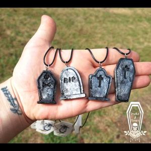 Handmade Halloween Pendants Necklace Set