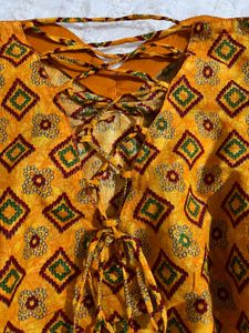 Strapless Y2K Backless Desi Kurti