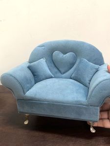 Adorable Blue Sofa Jewelry Box