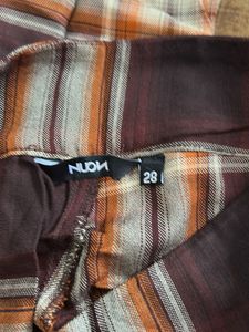 Nuon Brown Plaid Co-ord Set