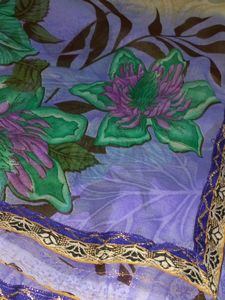 NEW LAVENDAR PRINTED SAREE