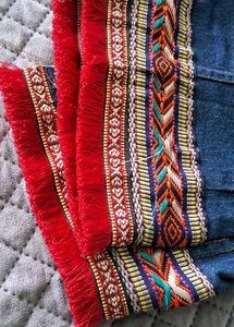 Denim Jacket with Trim