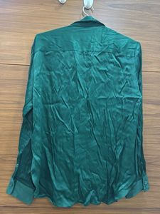 Green Satin Shirt
