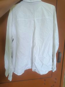 Cute White Button-Up Blouse with Kawaii Details