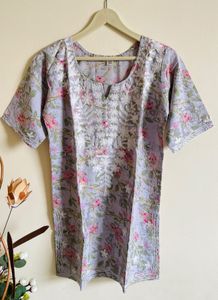 Floral Print Kurta