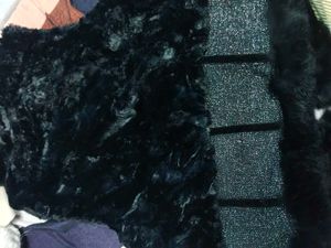 Stylish Black Faux Fur Vest