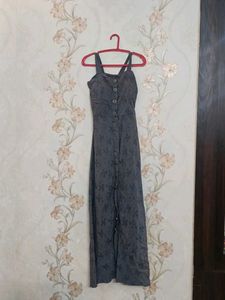 Elegant Grey Printed Kurta Set with Shrug