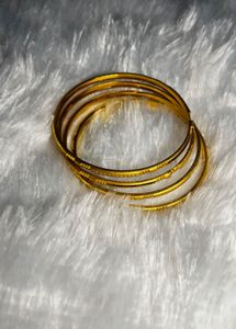 Gold Bangles Set