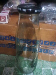 Vintage Keven's Glass Milk Bottle