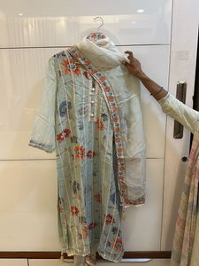 Beautiful Floral Print Kurta Set with Dupatta