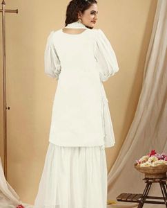 White Embroidered Kurta Set