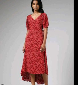 Red High Low Gown From Westside